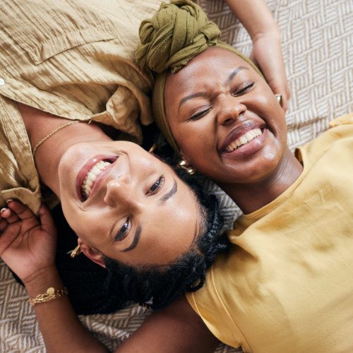 Couple laying together
